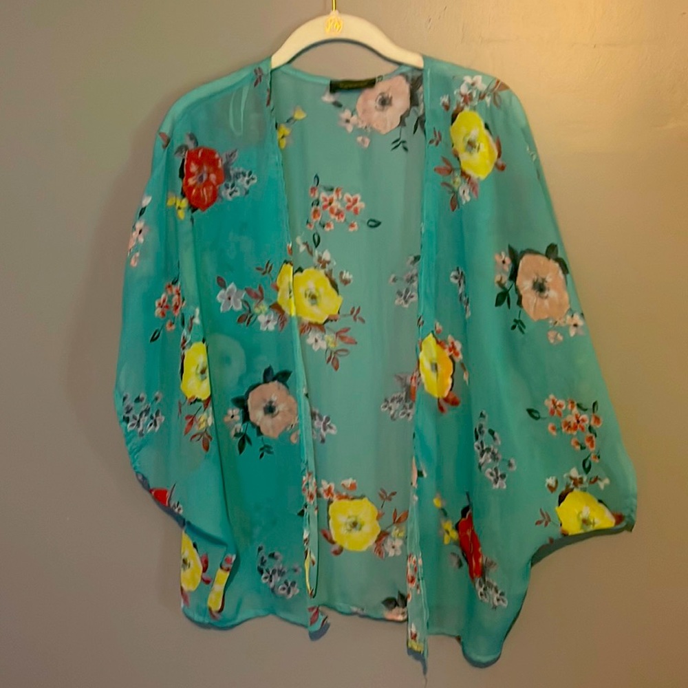 Floral Print Kimono